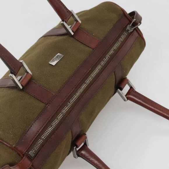 GUCCI Hand Bag Canvas Leather Khaki Brown 30458 Auth 135059 - Picture 7 of 16